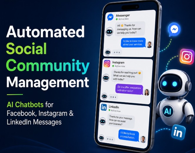 Automated community management across Messenger, Instagram and LinkedIn