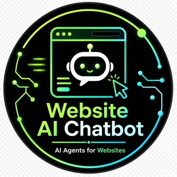 Website AI chatbot service badge