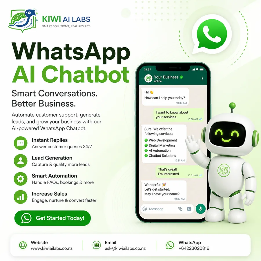 WhatsApp AI chatbot for customer service and lead generation